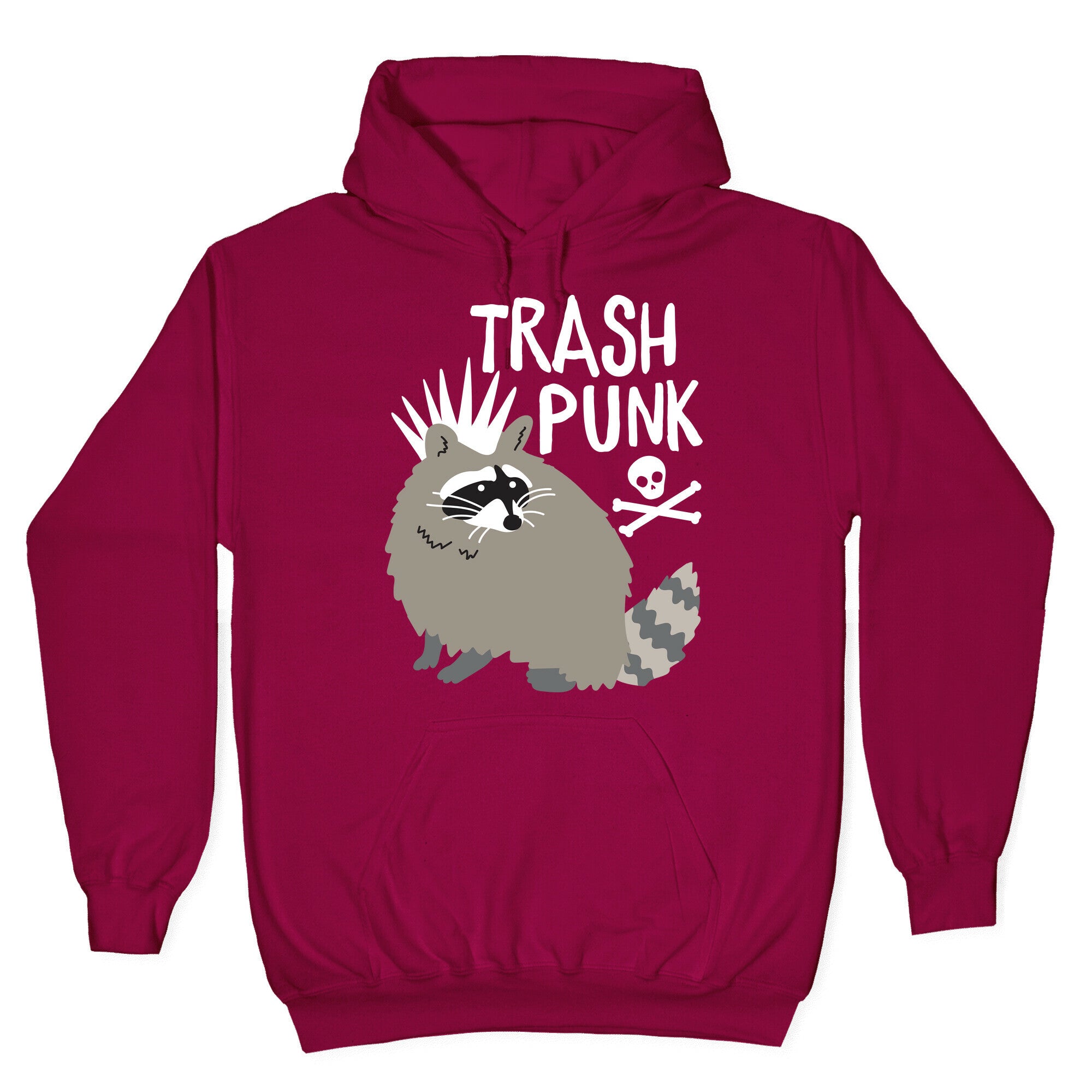Trash Punk Raccoon Hoodie