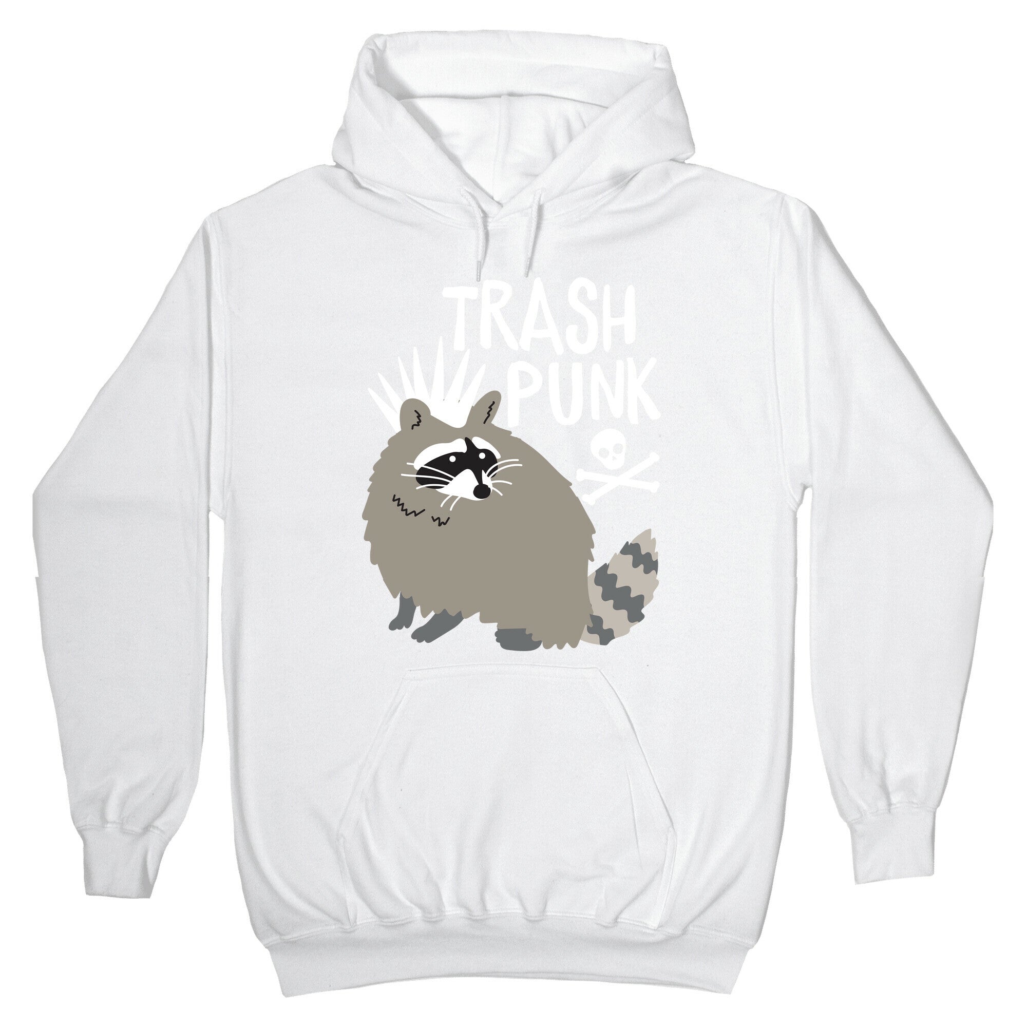 Trash Punk Raccoon Hoodie