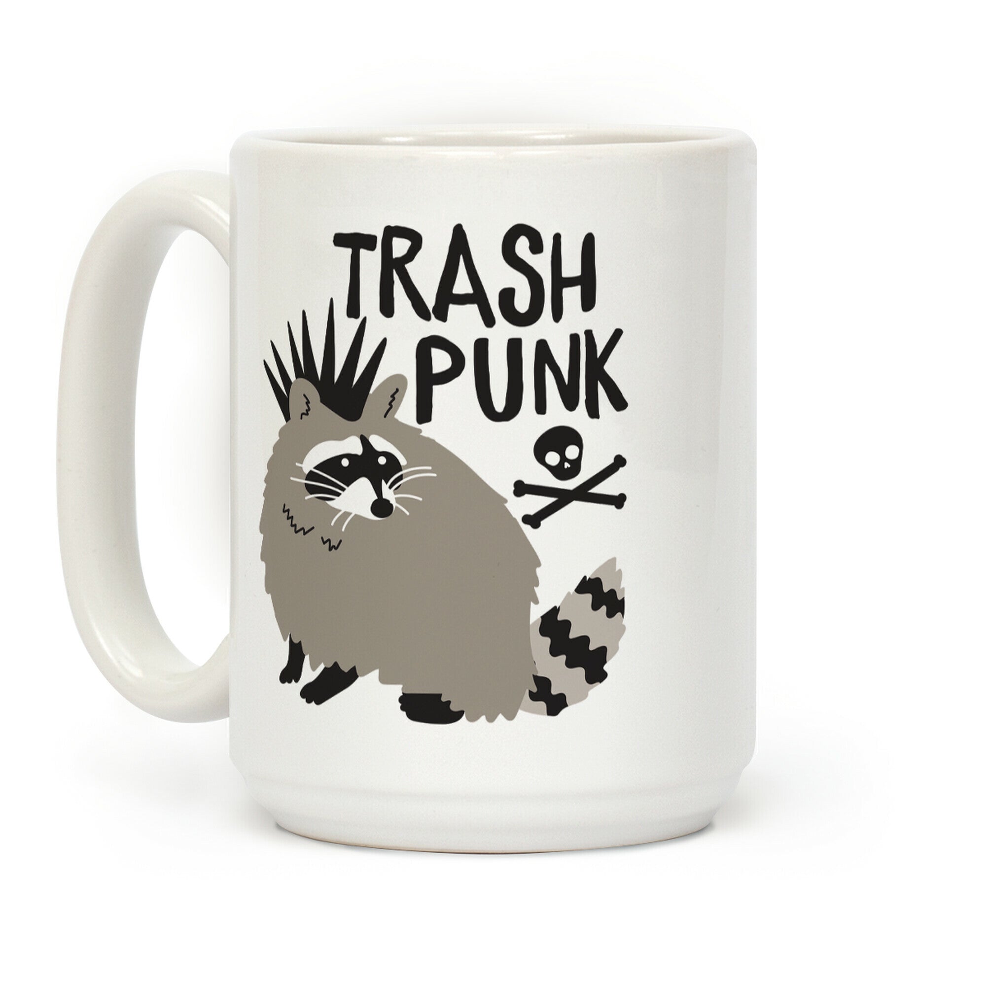 Trash Punk Raccoon Coffee Mug