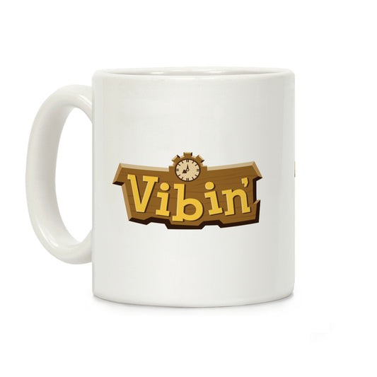Vibin' Animal Crossing Parody Coffee Mug