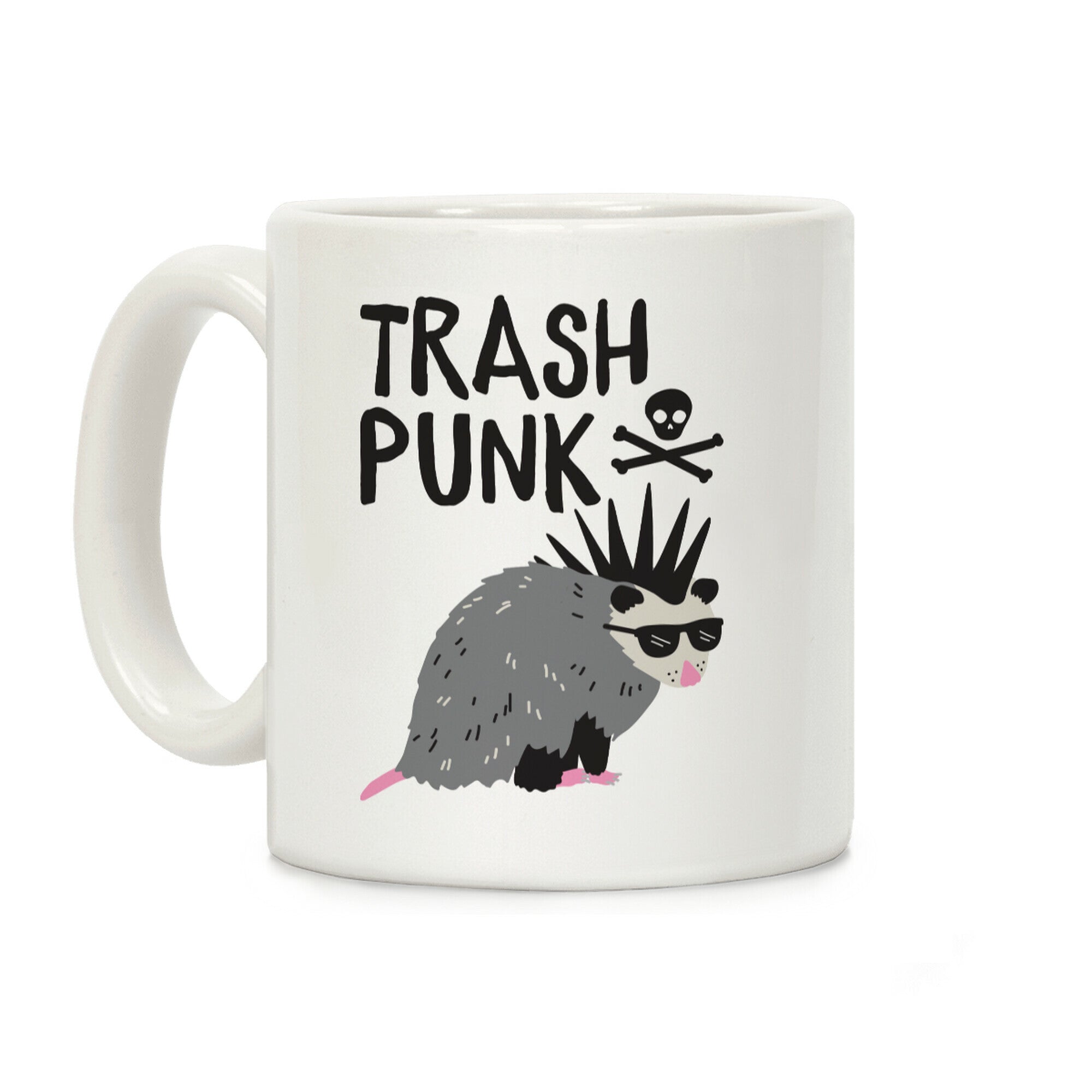Trash Punk Possum Coffee Mug