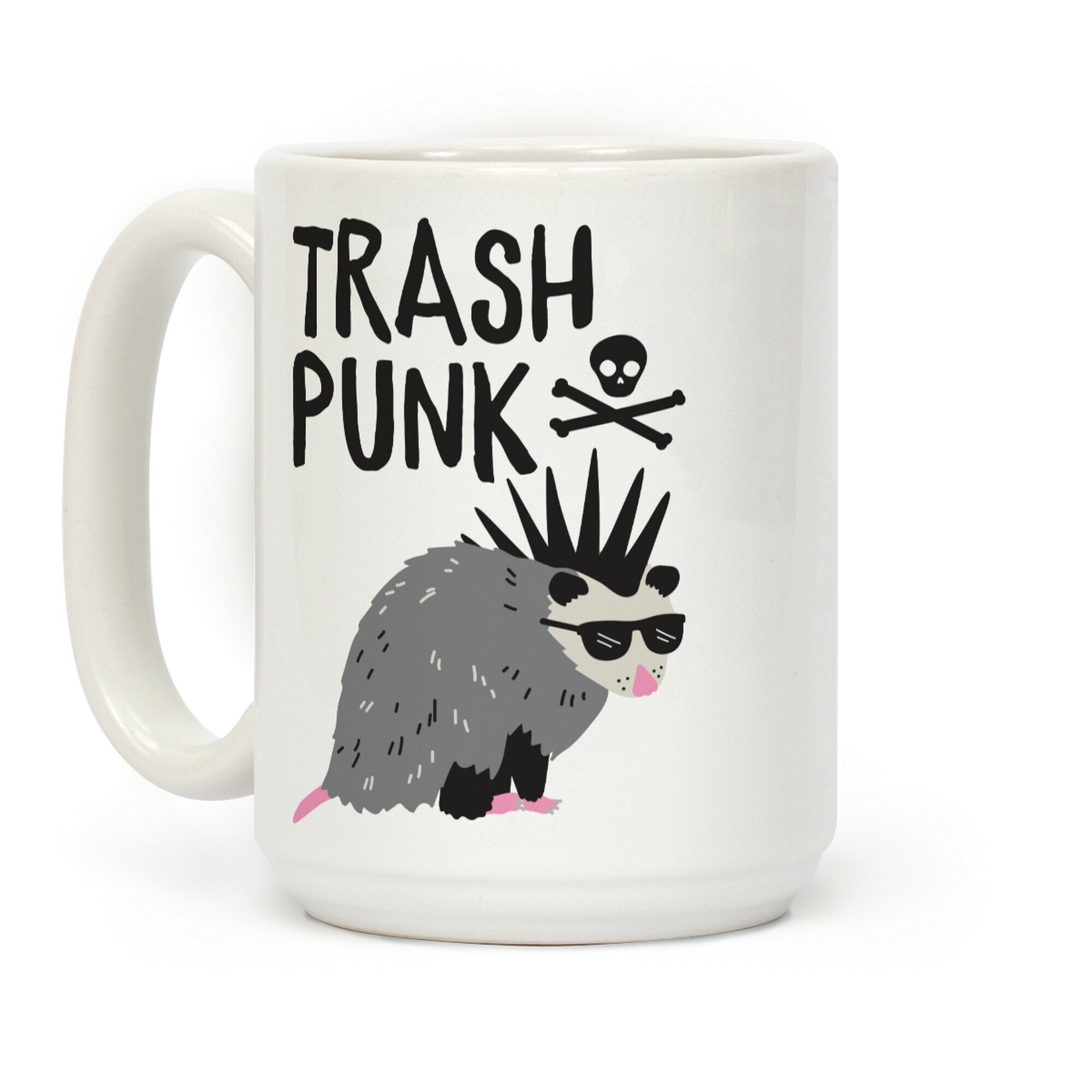 Trash Punk Possum Coffee Mug
