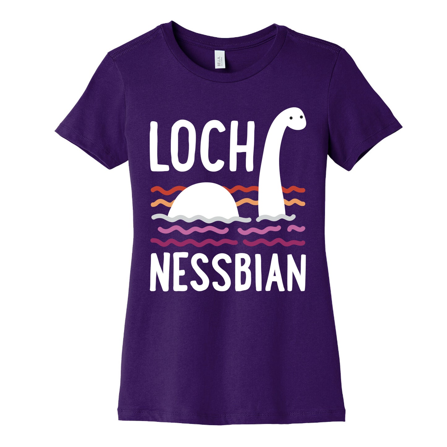 Loch Nessbian Lesbian Women's Cotton Tee