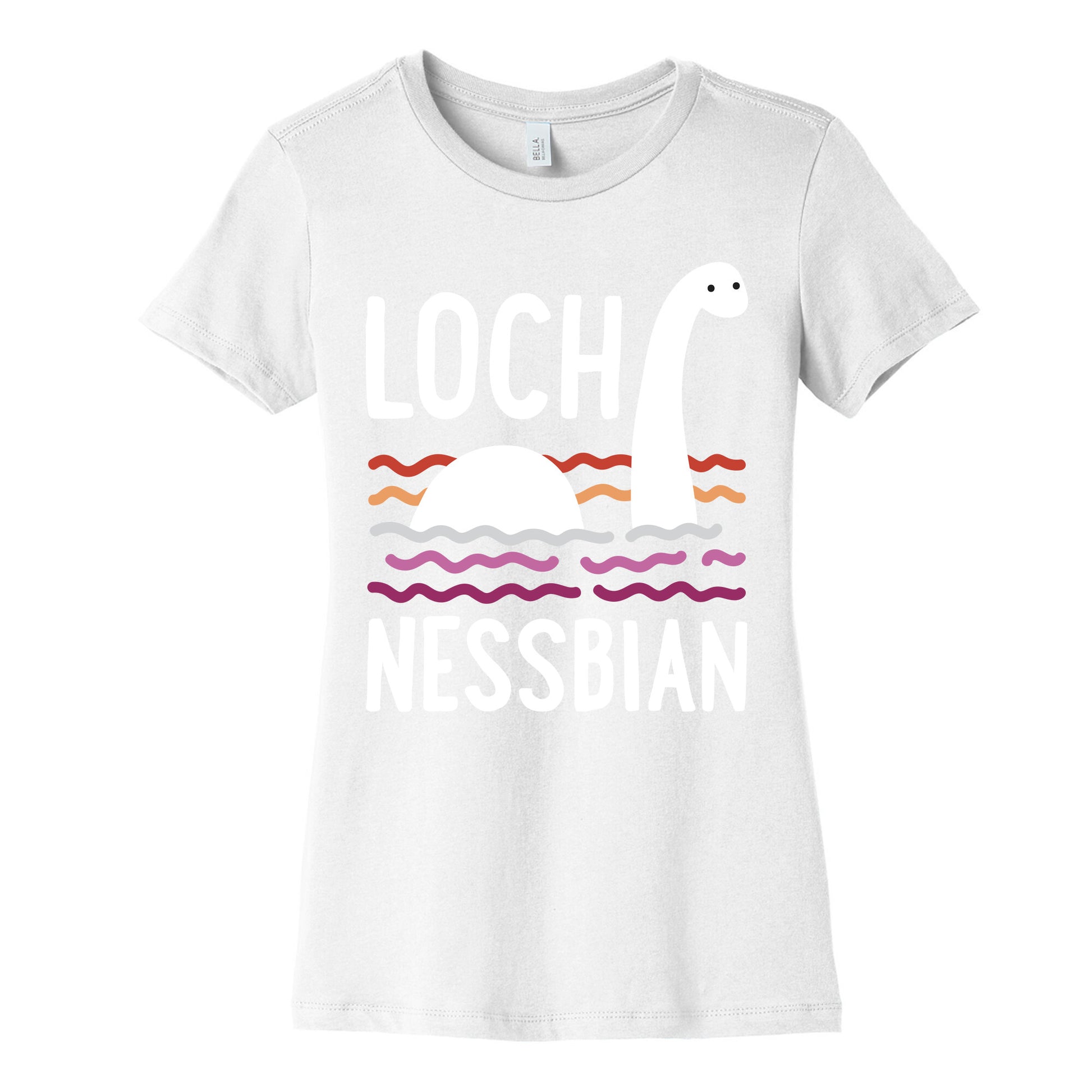 Loch Nessbian Lesbian Women's Cotton Tee