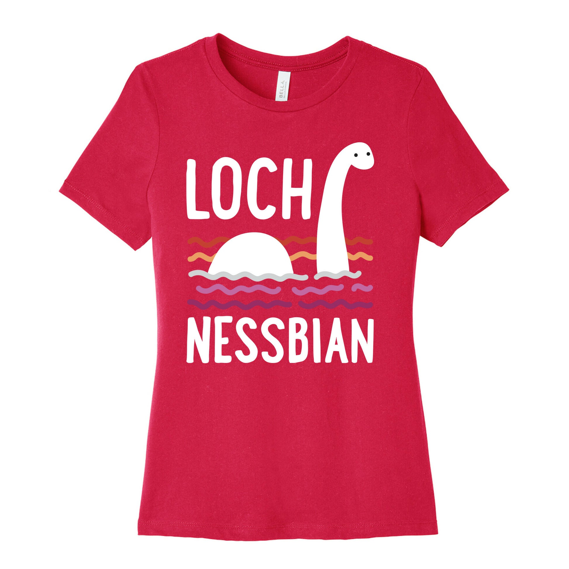 Loch Nessbian Lesbian Women's Cotton Tee