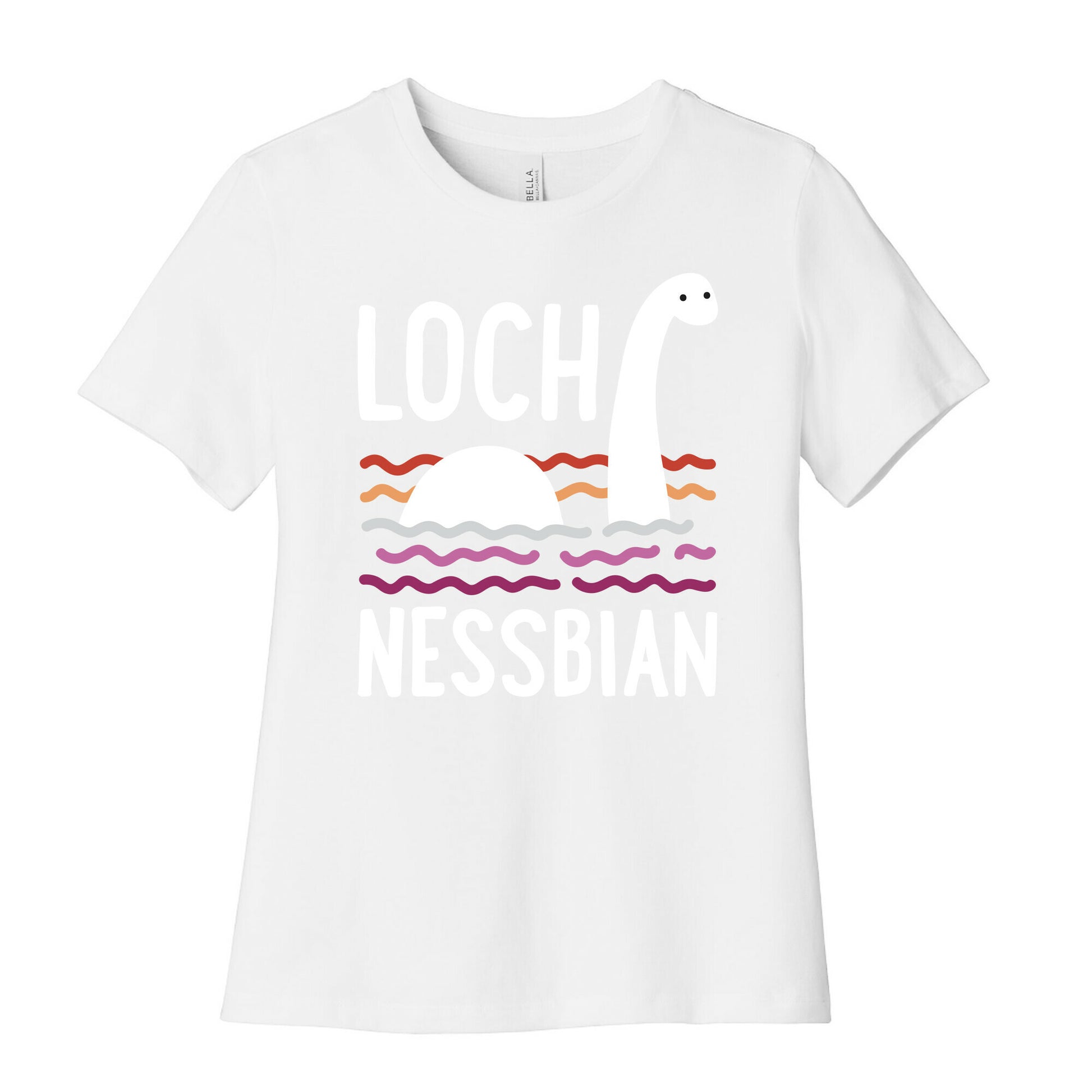 Loch Nessbian Lesbian Women's Cotton Tee