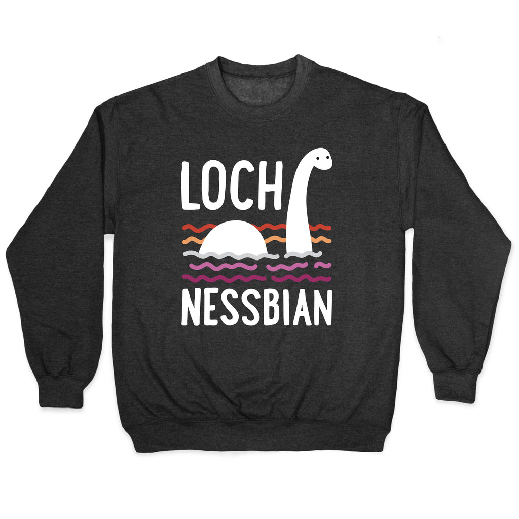 Loch Nessbian Lesbian Crewneck Sweatshirt