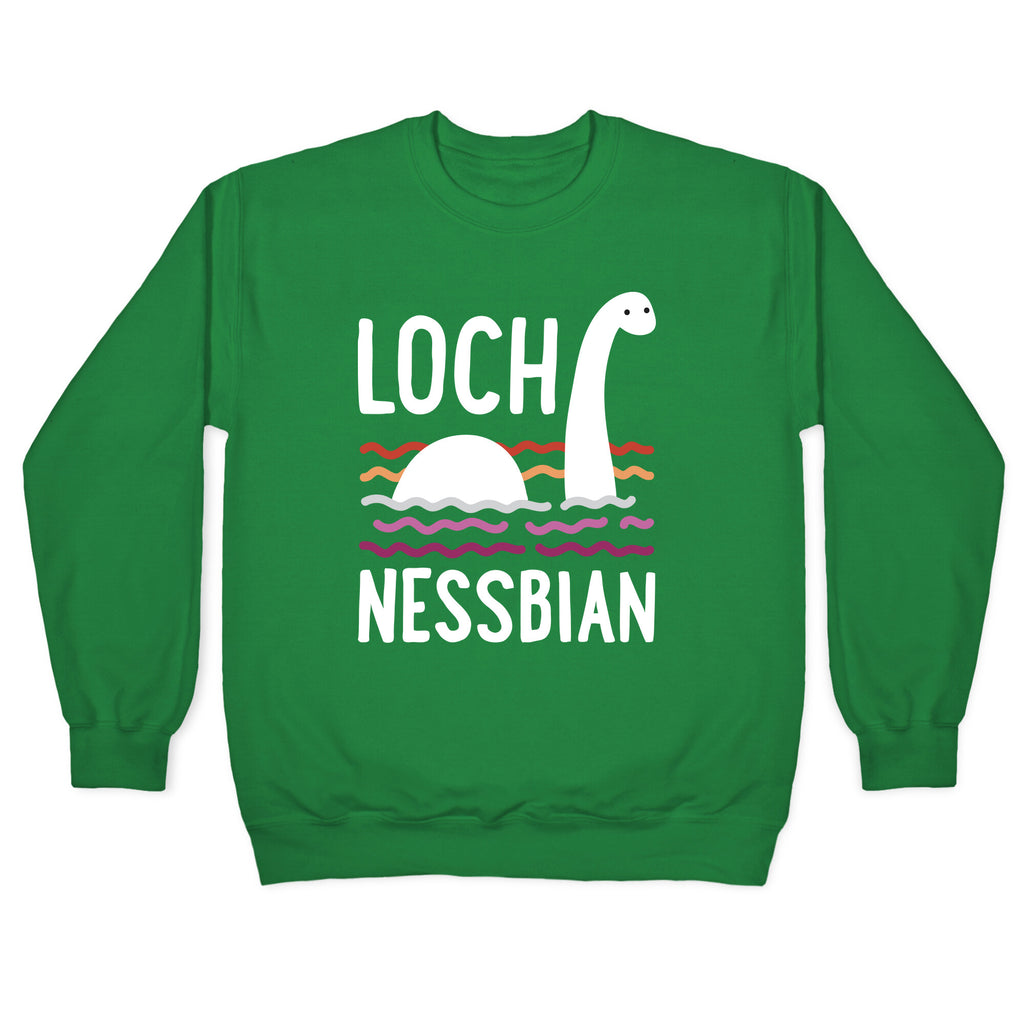Loch Nessbian Lesbian Crewneck Sweatshirt