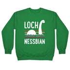 Loch Nessbian Lesbian Crewneck Sweatshirt