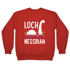 Loch Nessbian Lesbian Crewneck Sweatshirt