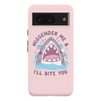 Misgender Me & I'll Bite You (Trans Flag) Phone Case