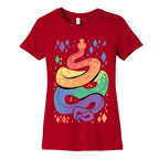 Pride Snakes: Gay Women's Cotton Tee