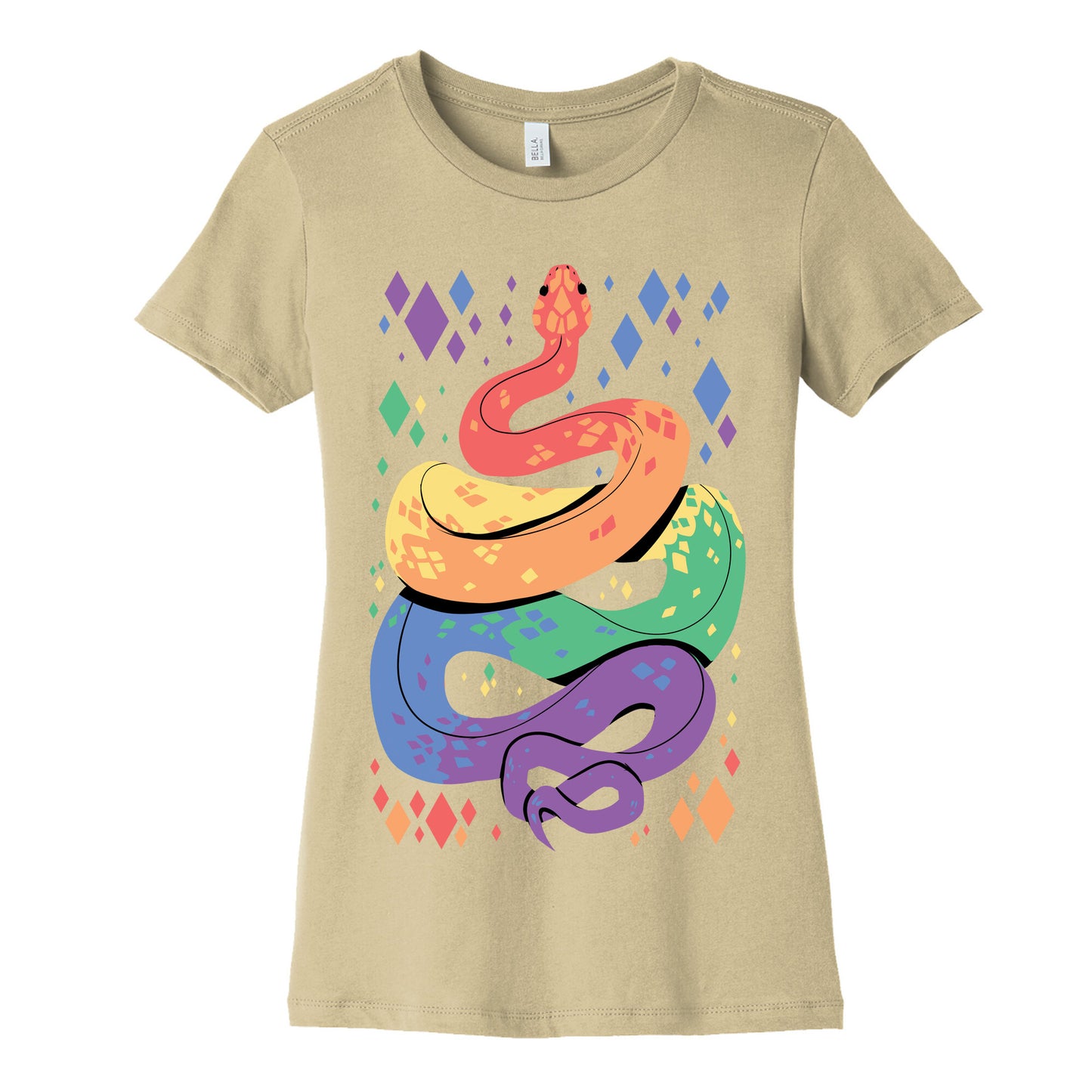 Pride Snakes: Gay Women's Cotton Tee