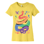 Pride Snakes: Gay Women's Cotton Tee