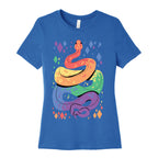 Pride Snakes: Gay Women's Cotton Tee