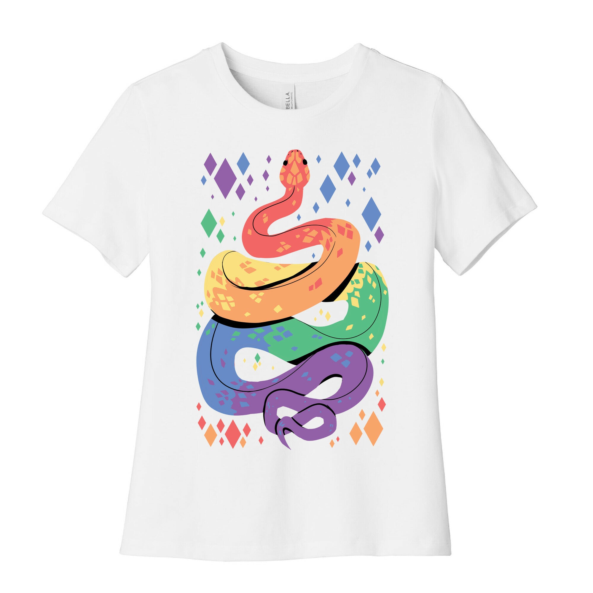Pride Snakes: Gay Women's Cotton Tee