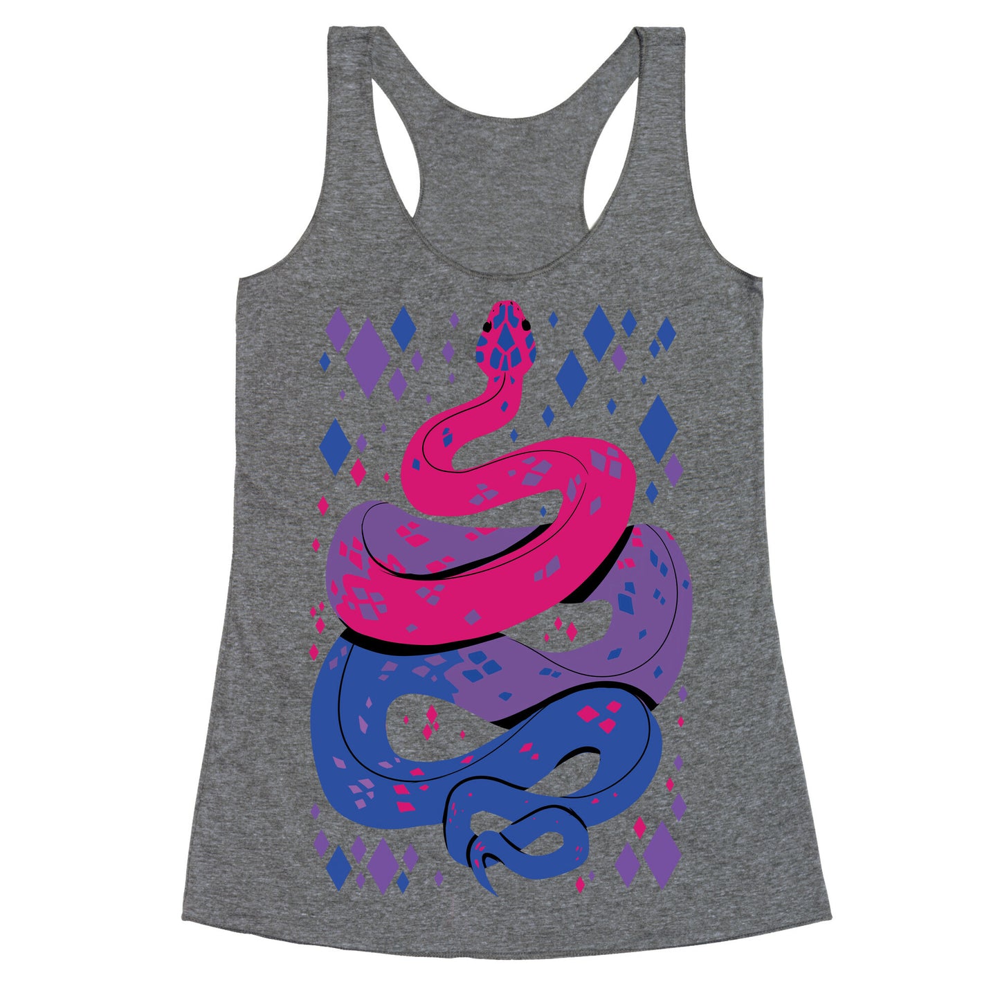 Pride Snakes: bi Racerback Tank