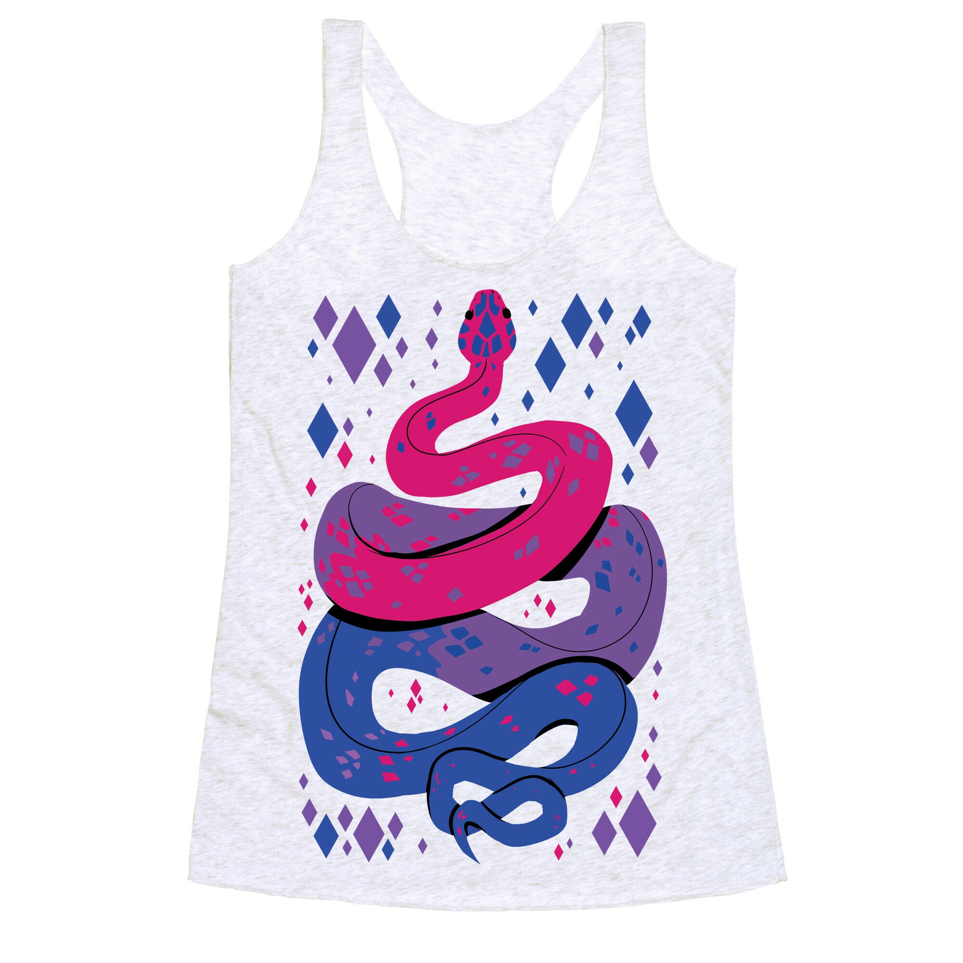 Pride Snakes: bi Racerback Tank