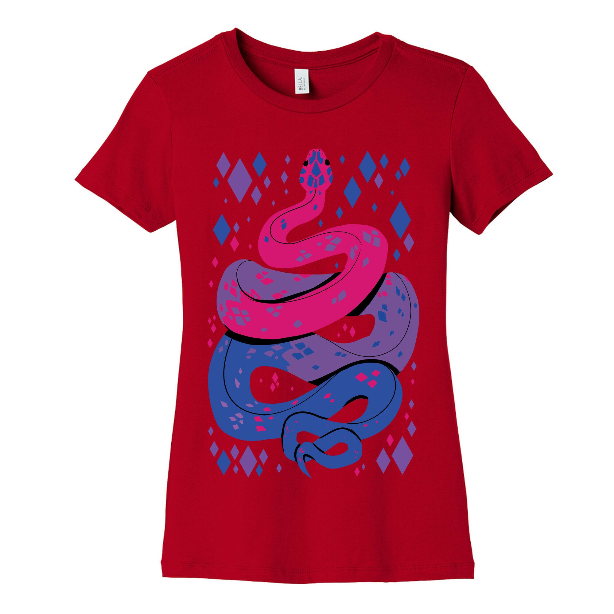 Pride Snakes: bi Women's Cotton Tee