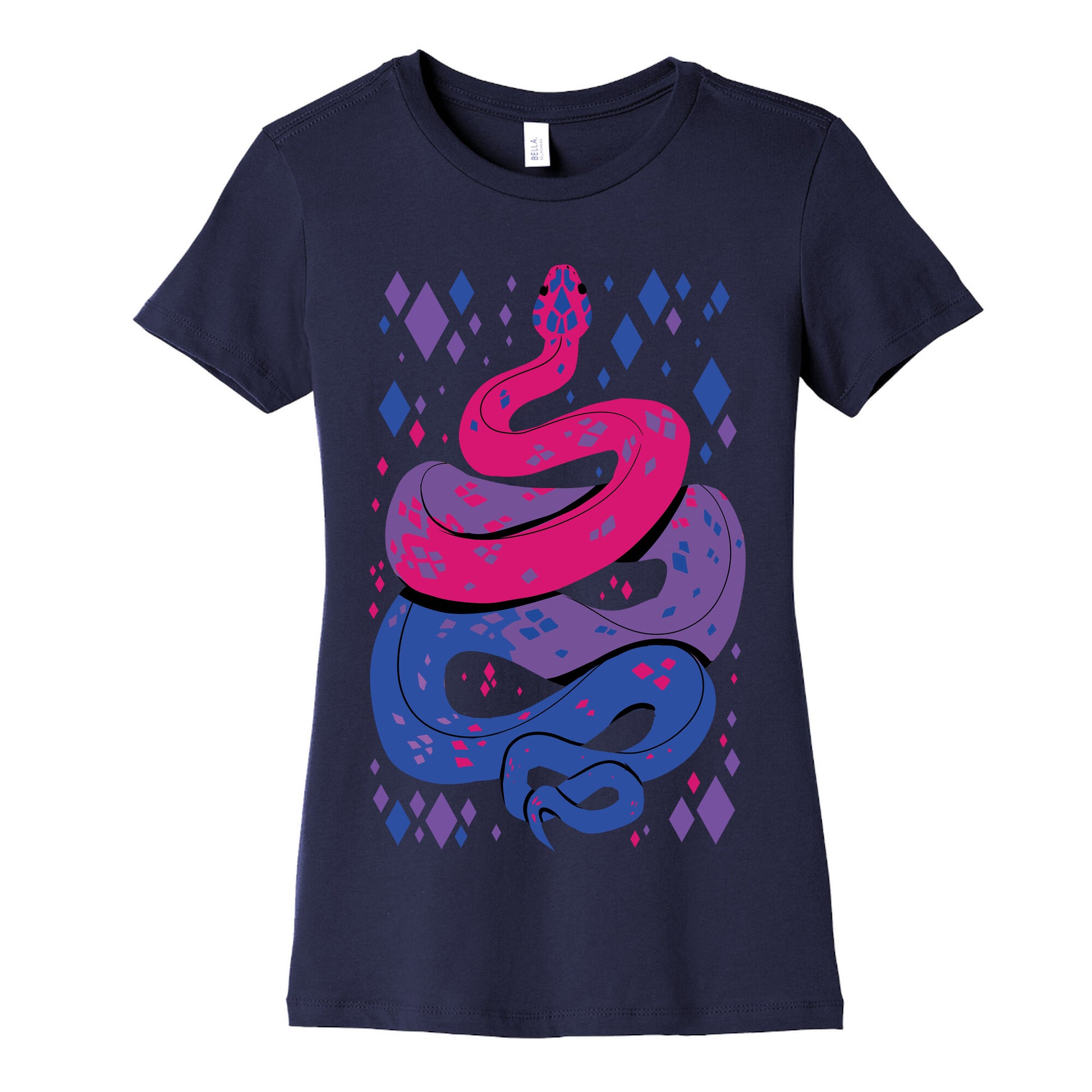 Pride Snakes: bi Women's Cotton Tee