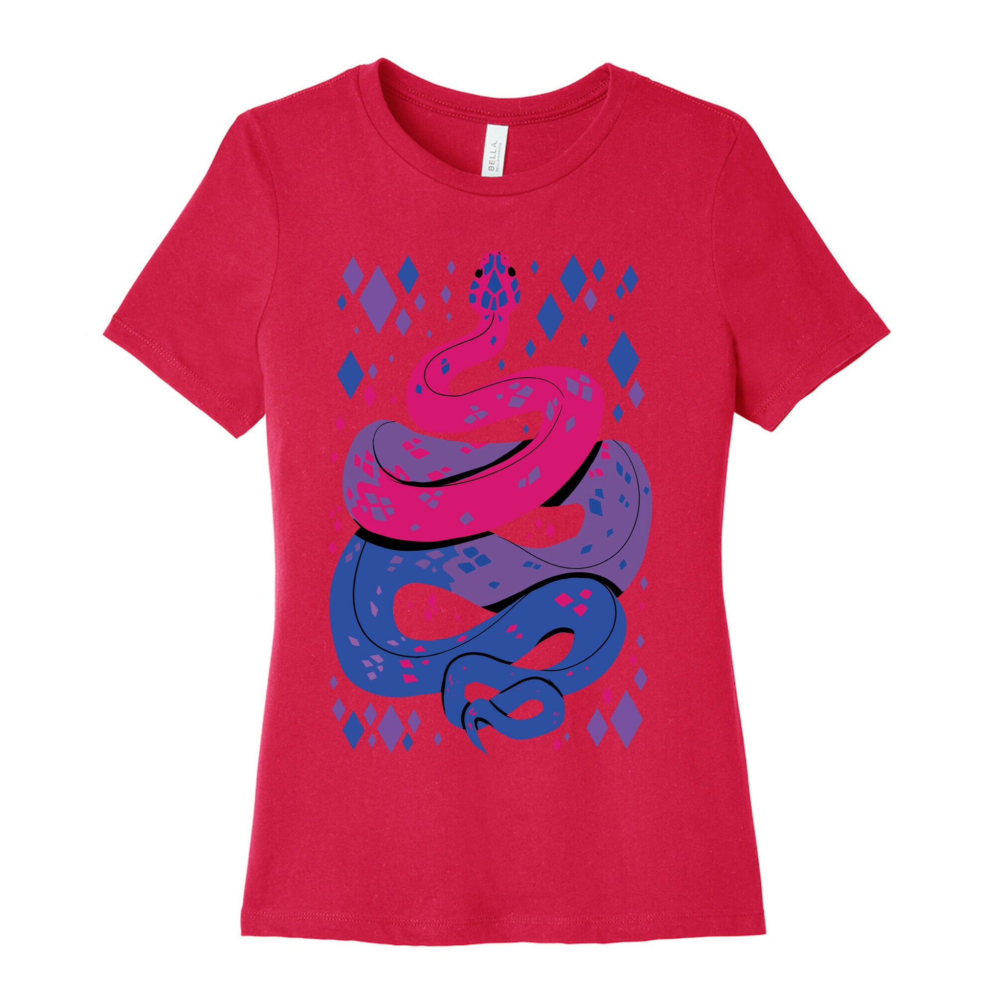 Pride Snakes: bi Women's Cotton Tee