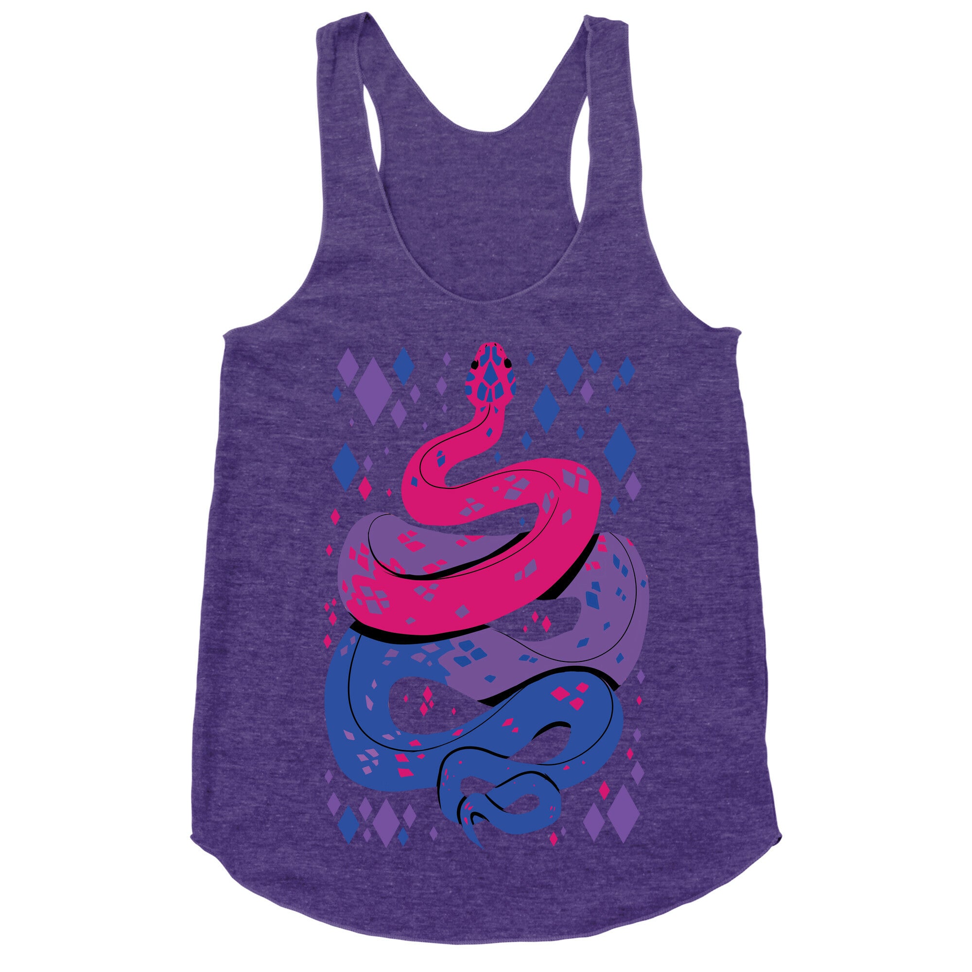 Pride Snakes: bi Racerback Tank