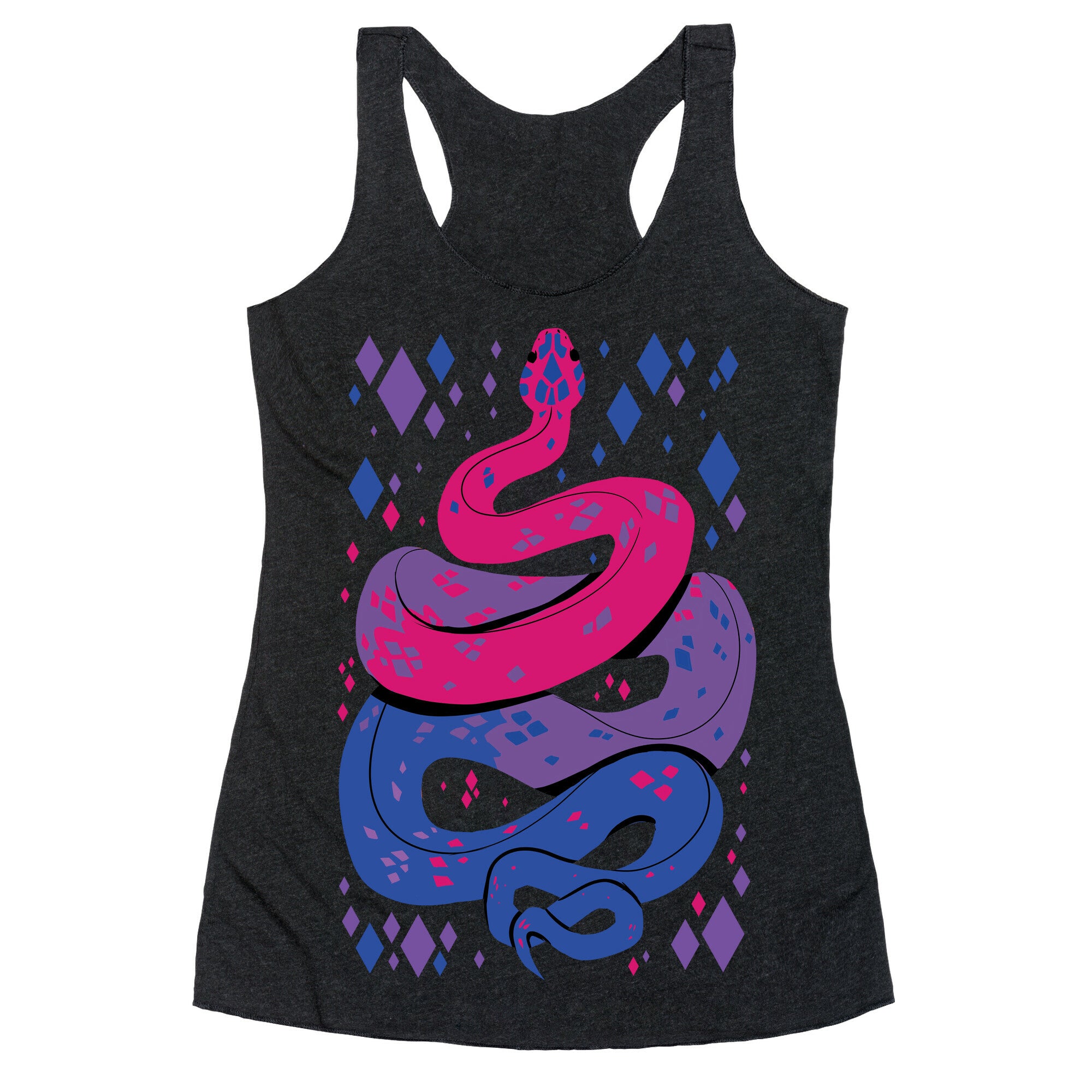 Pride Snakes: bi Racerback Tank