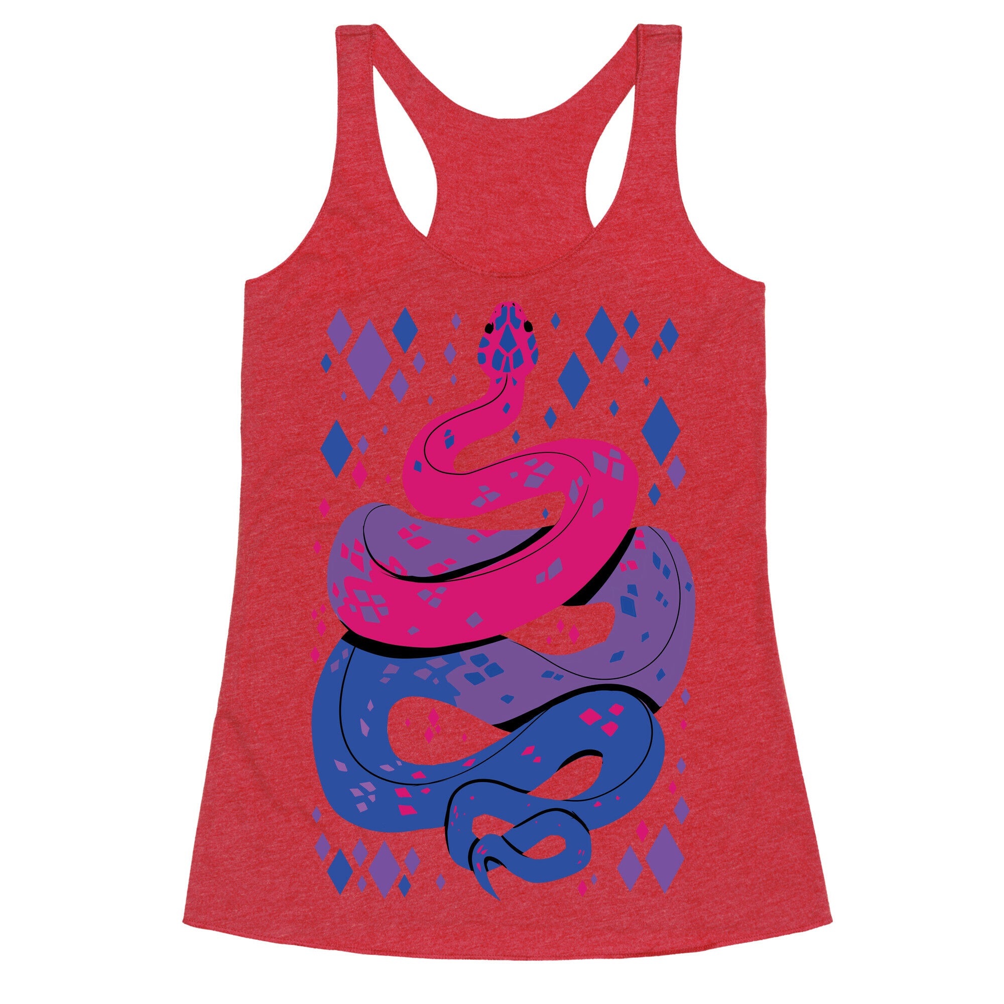 Pride Snakes: bi Racerback Tank