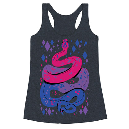 Pride Snakes: bi Racerback Tank