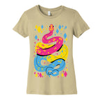Pride Snakes: Pansexual Women's Cotton Tee