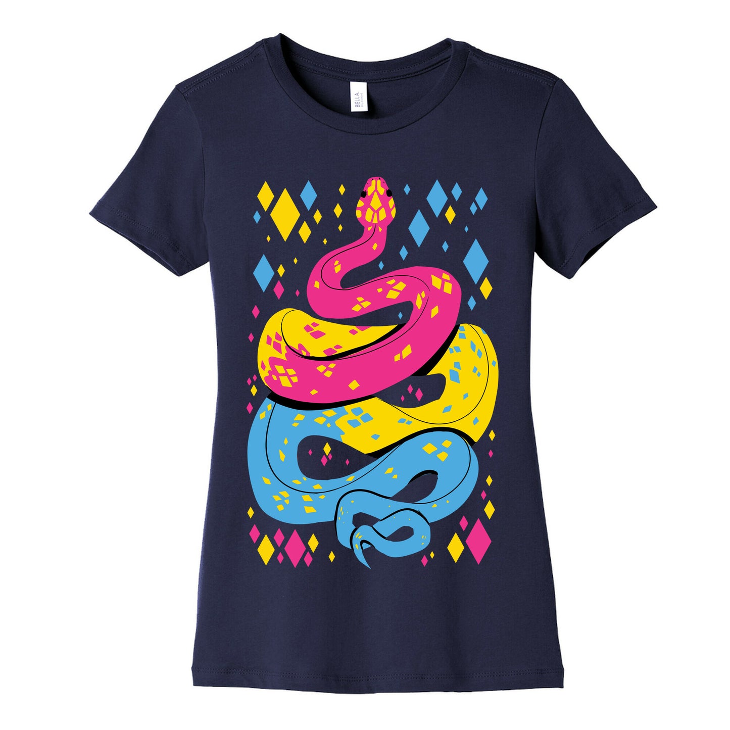 Pride Snakes: Pansexual Women's Cotton Tee