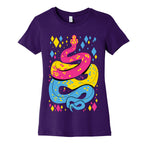 Pride Snakes: Pansexual Women's Cotton Tee