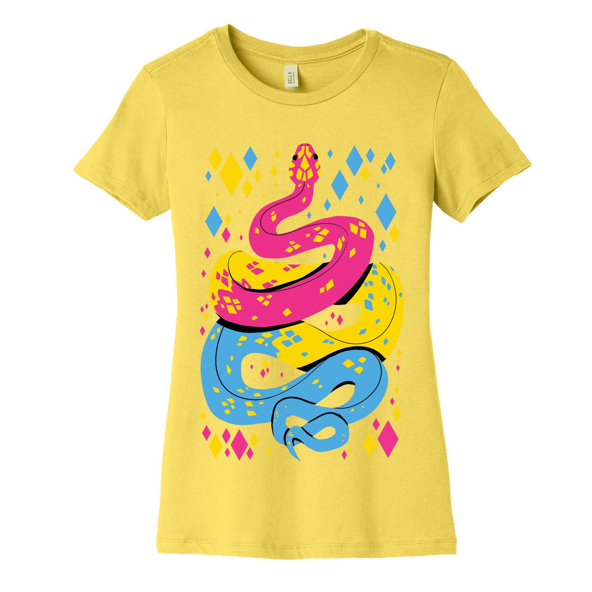 Pride Snakes: Pansexual Women's Cotton Tee
