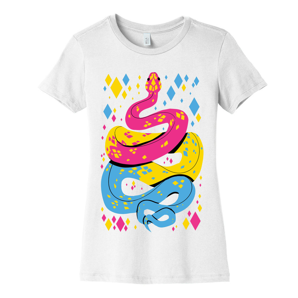 Pride Snakes: Pansexual Women's Cotton Tee