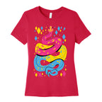 Pride Snakes: Pansexual Women's Cotton Tee
