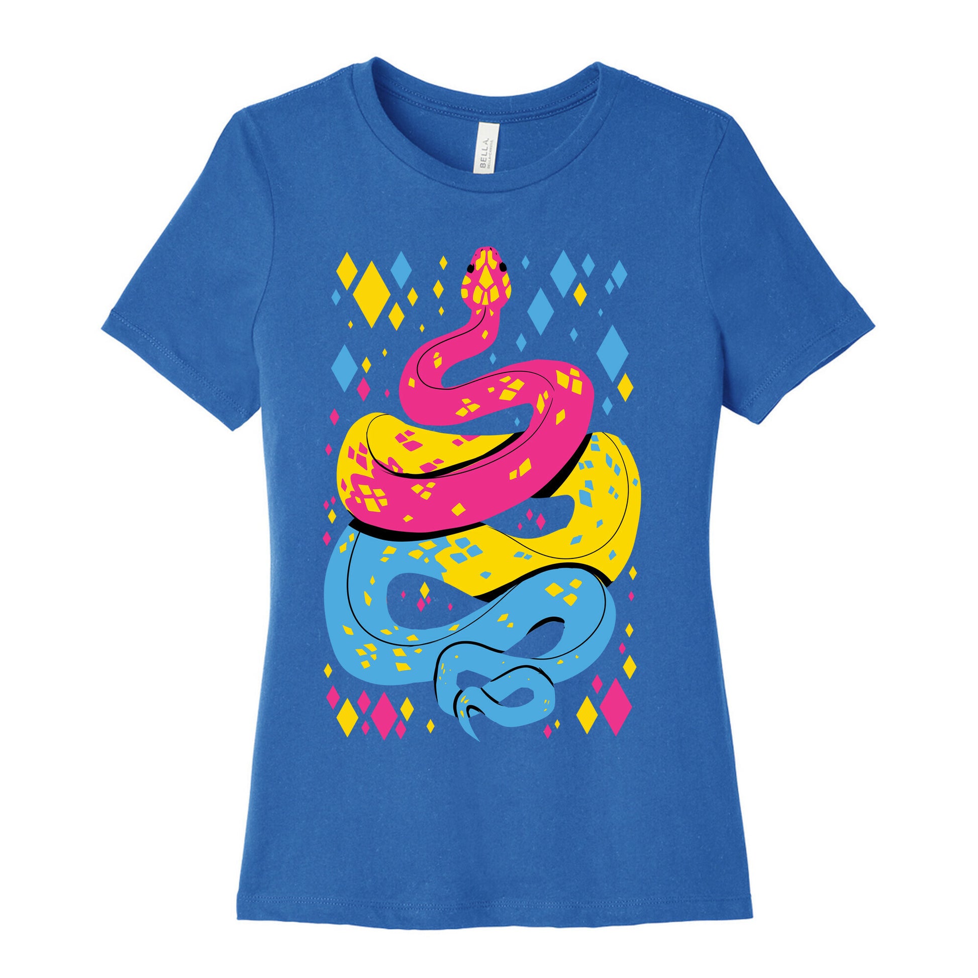 Pride Snakes: Pansexual Women's Cotton Tee