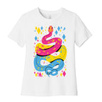 Pride Snakes: Pansexual Women's Cotton Tee