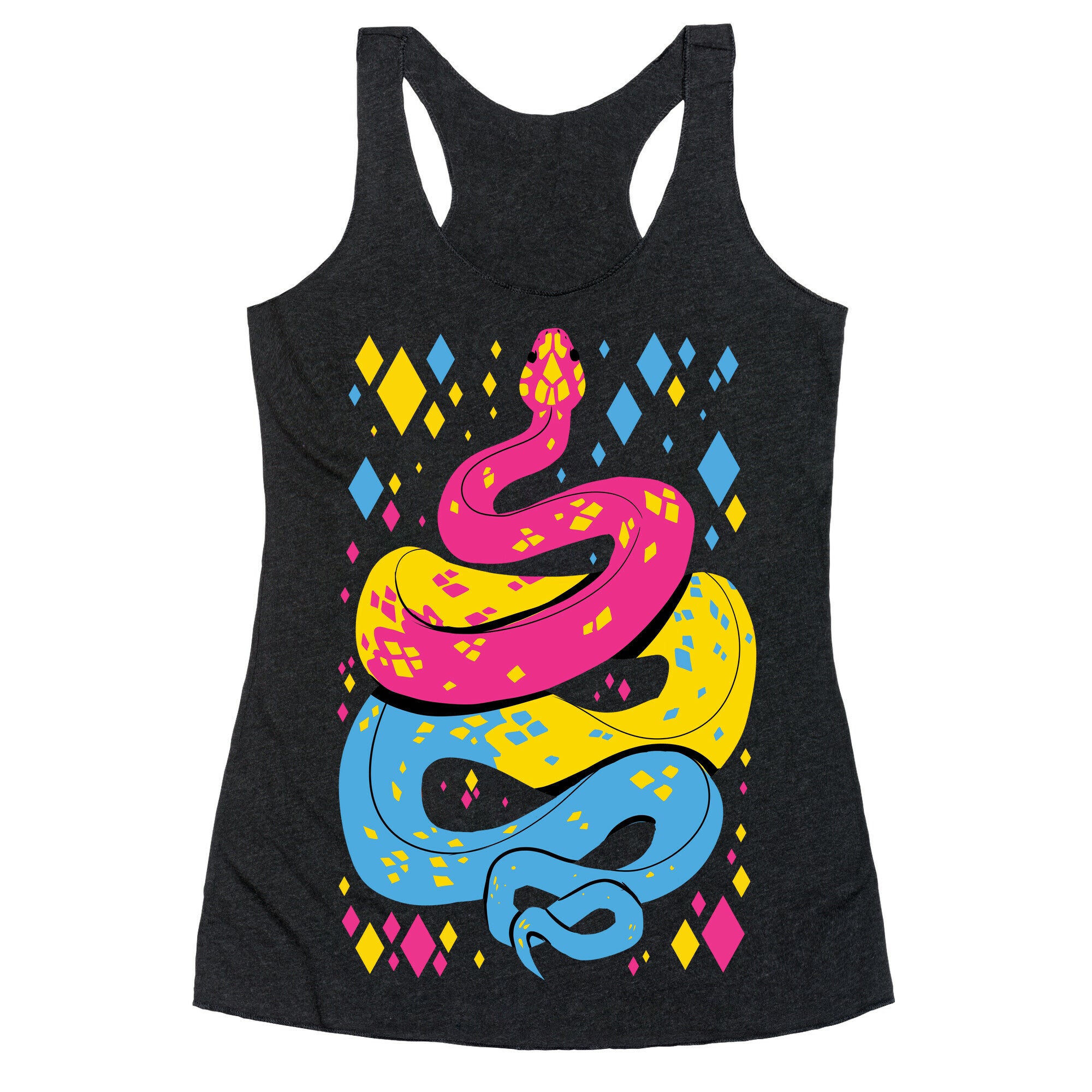 Pride Snakes: Pansexual Racerback Tank