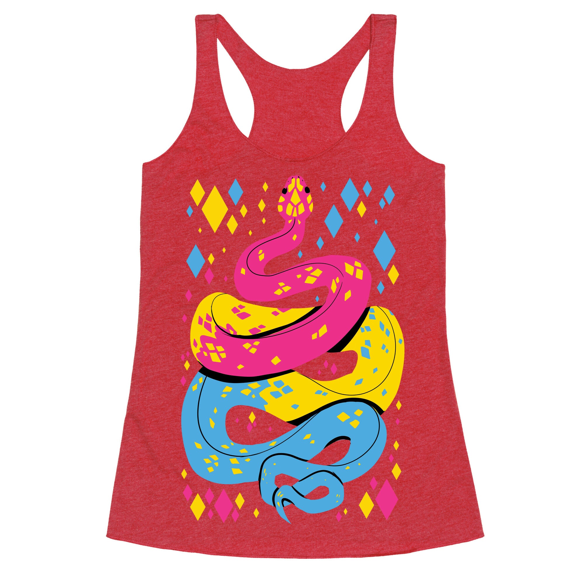 Pride Snakes: Pansexual Racerback Tank