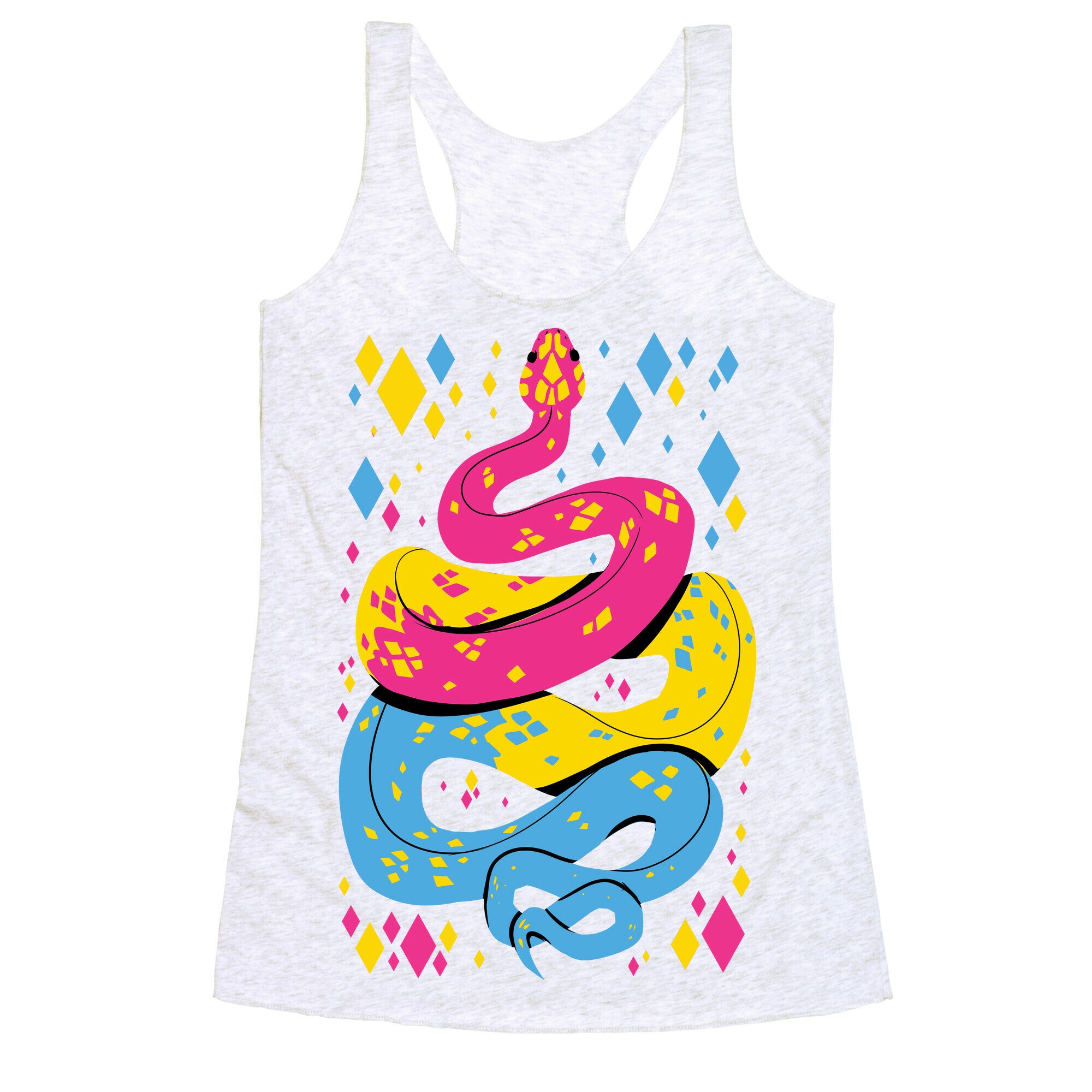 Pride Snakes: Pansexual Racerback Tank