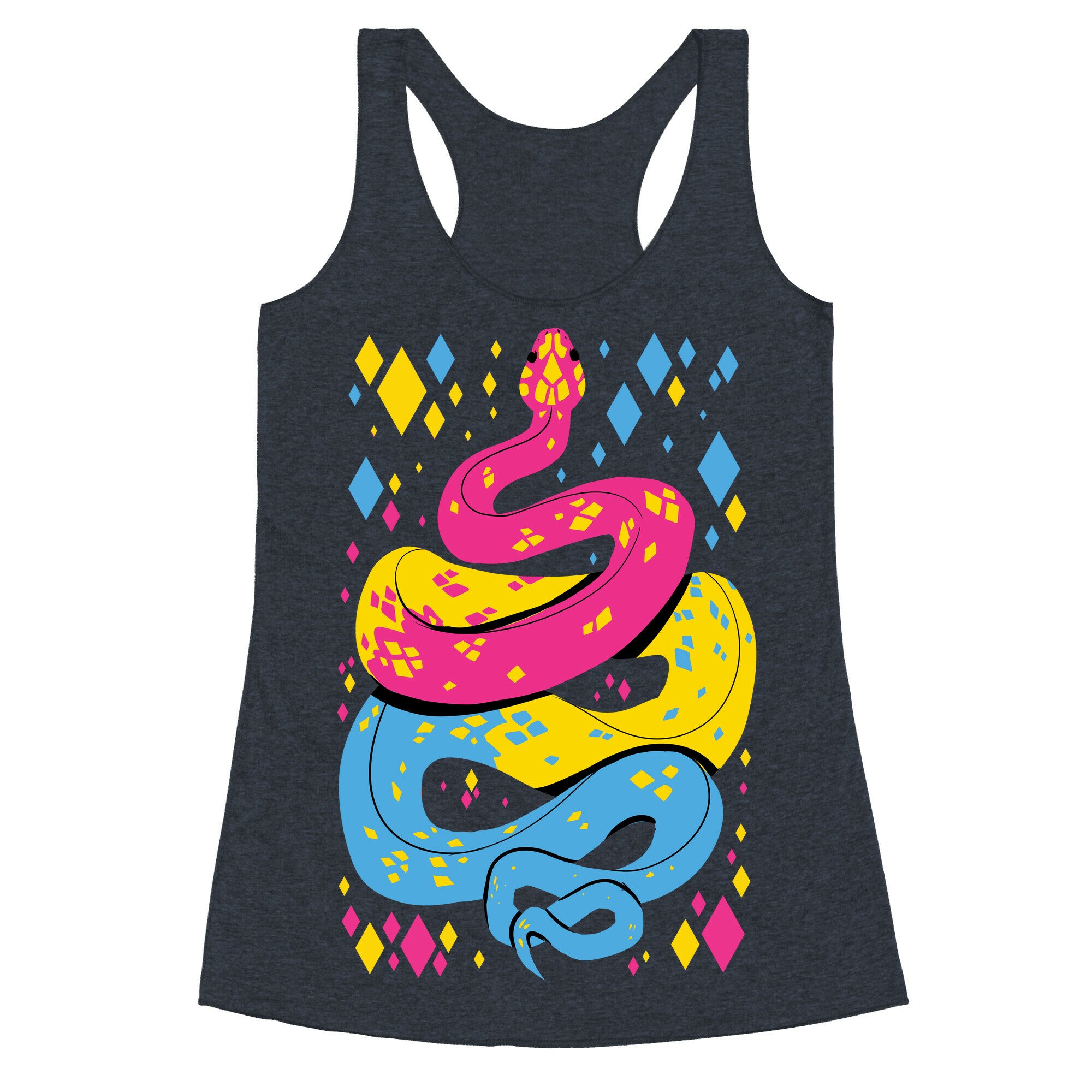 Pride Snakes: Pansexual Racerback Tank