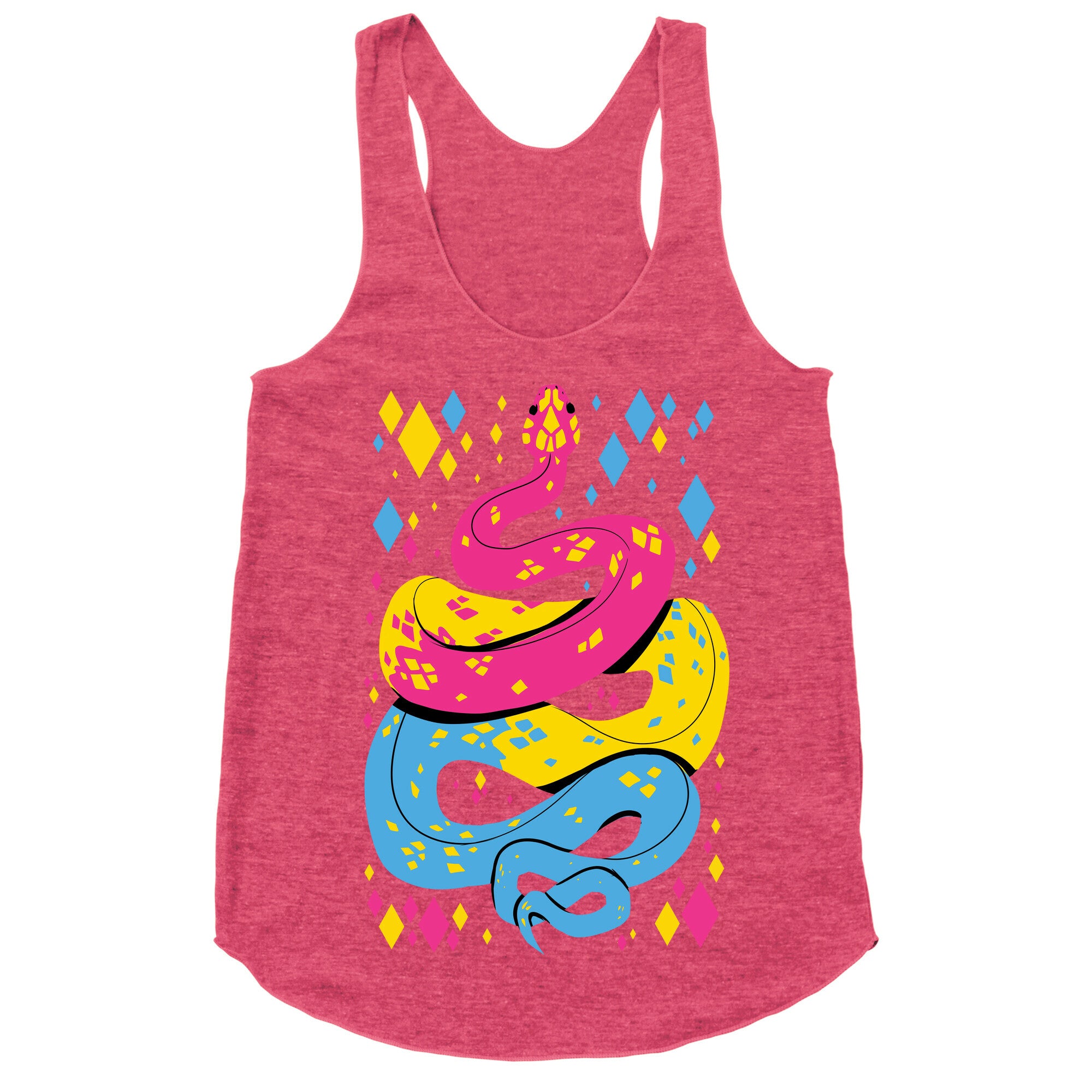 Pride Snakes: Pansexual Racerback Tank