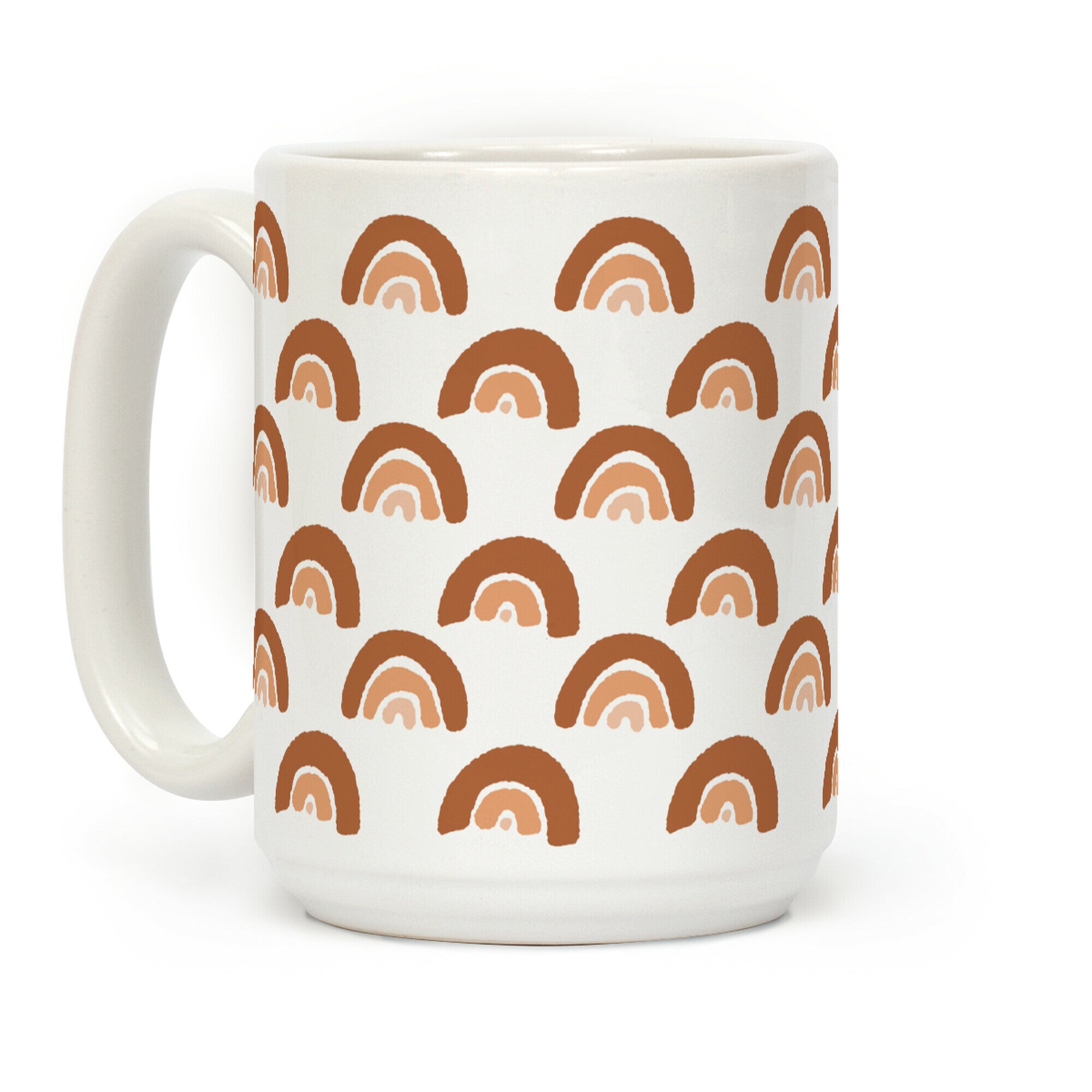 Desert Rainbow Terra Cotta Boho Pattern Coffee Mug
