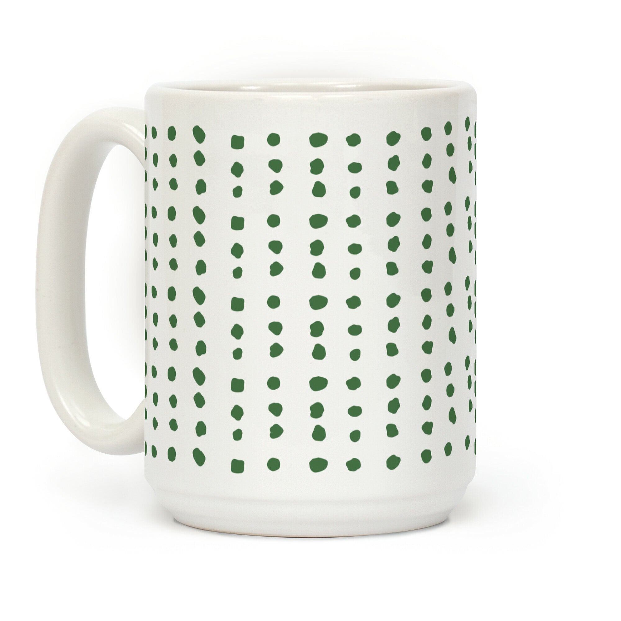 Polka Dot Chive Minimalist Boho Pattern Coffee Mug
