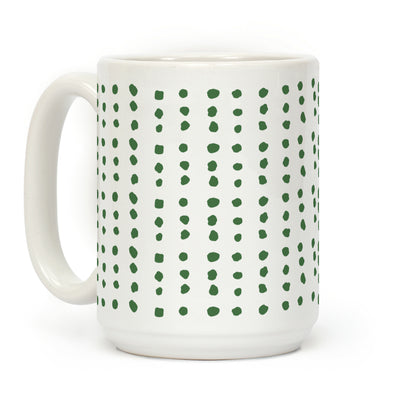 Polka Dot Chive Minimalist Boho Pattern Coffee Mug