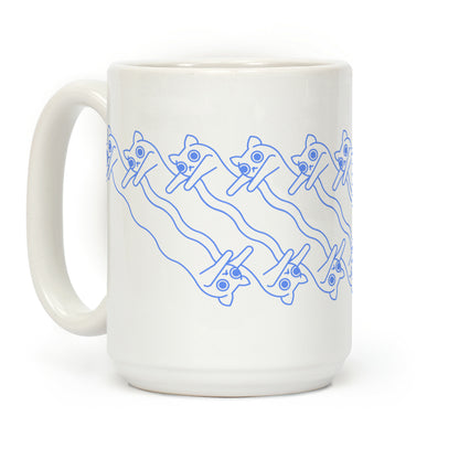 Long Cat Pattern Coffee Mug