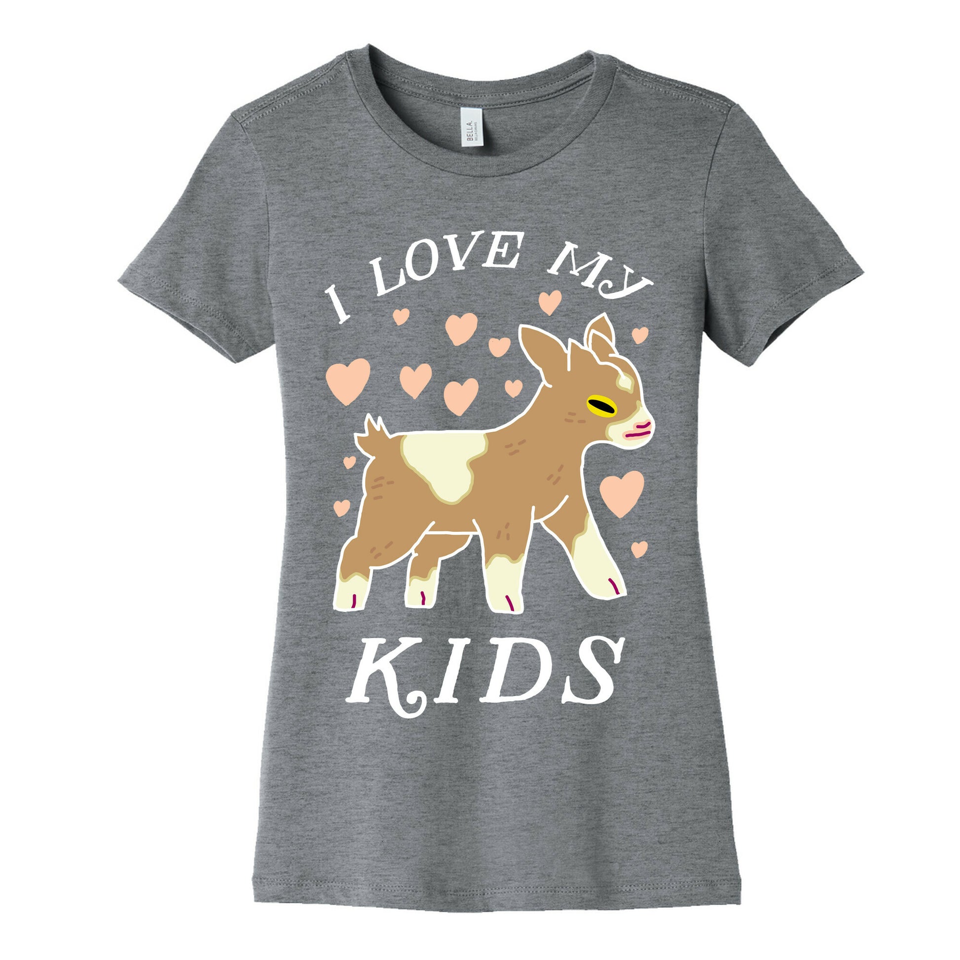 I Love My Kids (Goat)  Women's Cotton Tee