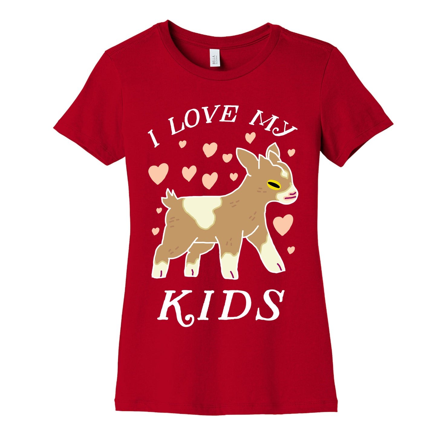 I Love My Kids (Goat)  Women's Cotton Tee