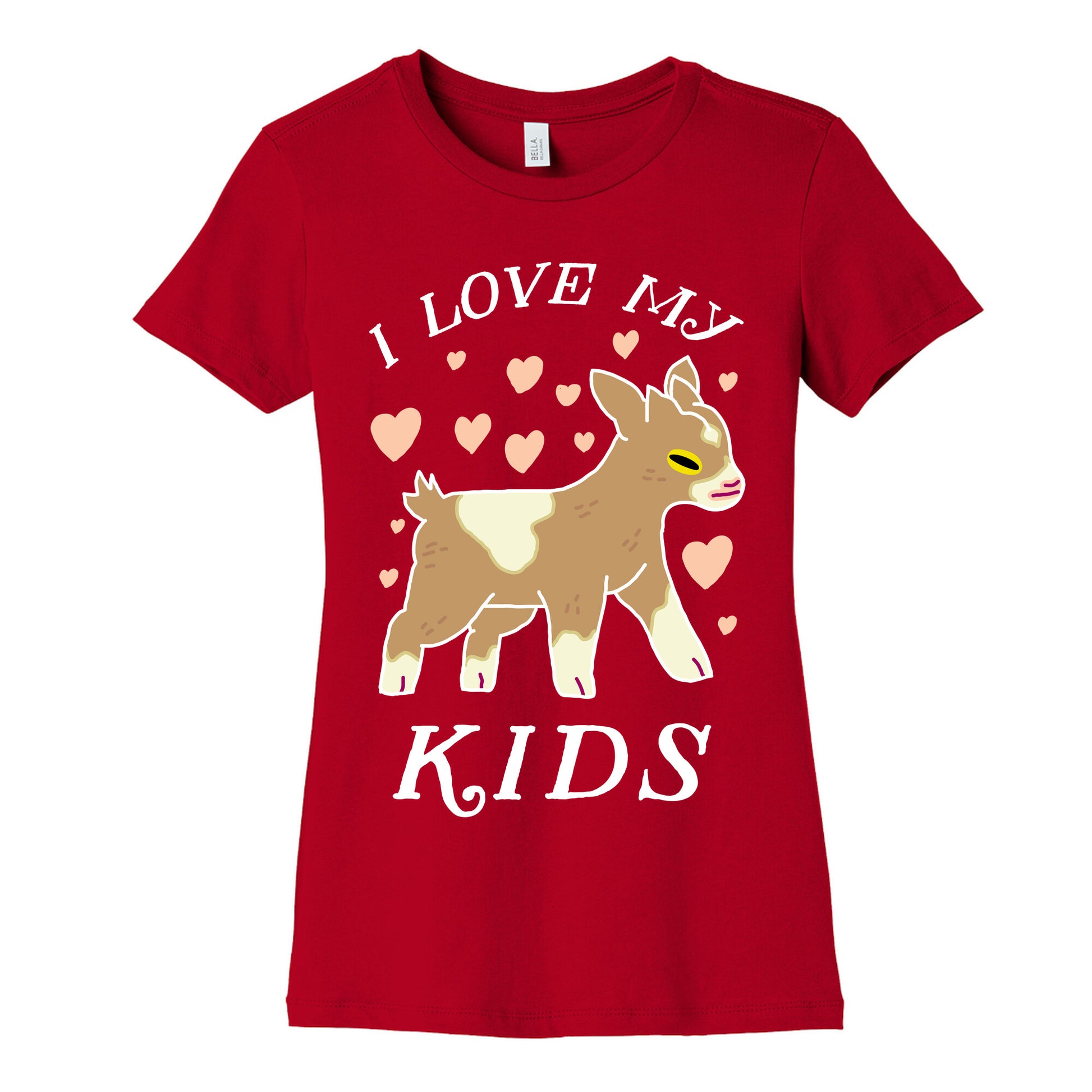 I Love My Kids (Goat)  Women's Cotton Tee