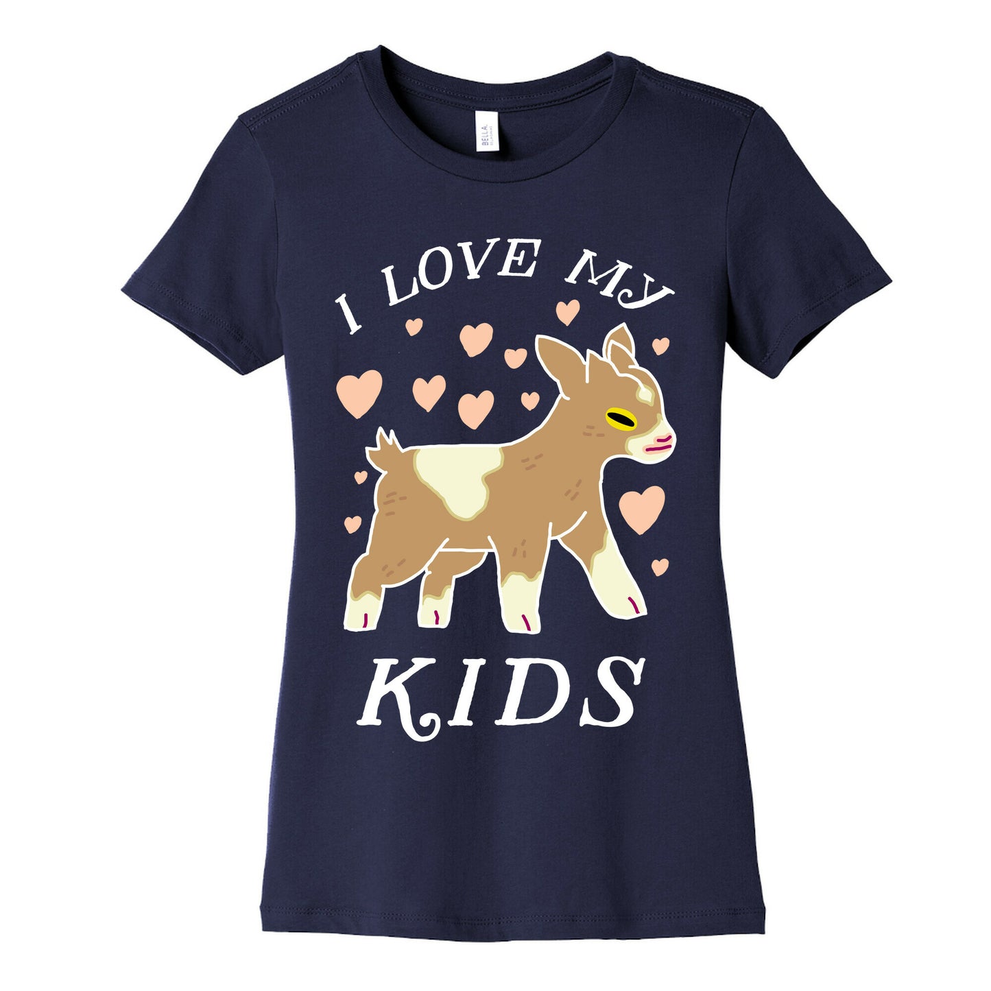 I Love My Kids (Goat)  Women's Cotton Tee